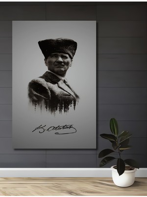 Teona Ahşap Atatürk Ahşap Mdf Dekoratif Ev/işyeri Duvar Tablo Dikdörtgen Ev/işyeri Duvar Tablo
