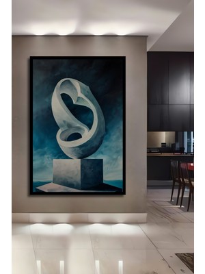 Teona Ahşap Çerçeve Görünümlü Soyut Sanat Dekoratif Ahşap Mdf Ev Duvar Tablo Dikdörtgen Ev Duvar Tablo