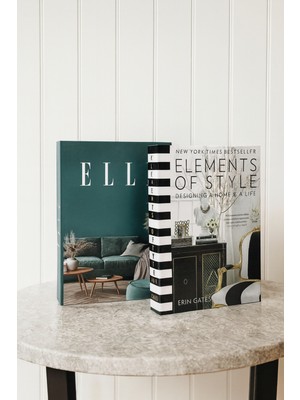 Dekoratif Kitap Kutu 2'li Set (E/e)