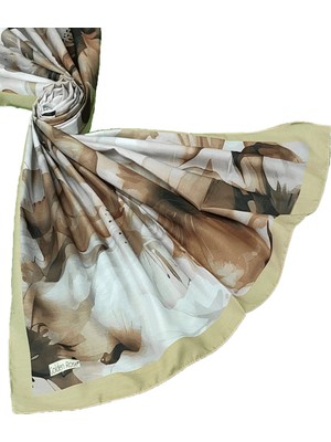 Mim Eşarp ve Şal Ecenur Çiçek Desenli Soft Pamuk Şal 75X190 cm – Dört Mevsim Kullanıma Uygun