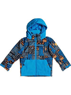 Quiksilver Little Mission Kids Erkek Çocuk Mavi Snowboard Ceketi