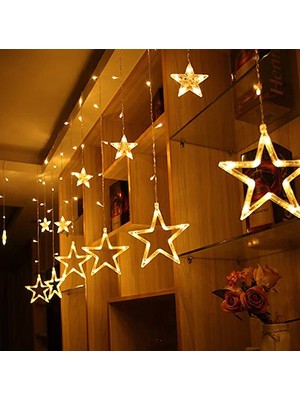 Dekorsende Iç Mekan Yıldız Saçaklı LED Gün Işığı 2 Metre