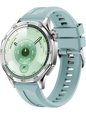 bbtech Huawei Watch Gt 6 Gt 6 Pro 46MM Uyumlu Lansman Kordon Metal Tokalı Silikon 22MM Kayış