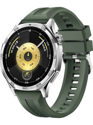 bbtech Huawei Watch Gt 6 Gt 6 Pro 46MM Uyumlu Lansman Kordon Metal Tokalı Silikon 22MM Kayış