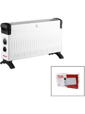 Go İthalat Itimat CH-2020UM Küçük Boy Konvektör Isıtıcı - Soba Elektrikli Turbo Isıtma 3-Kademe Isı Ayarlı TERMOSTAT=750-1250-2000W (5051)