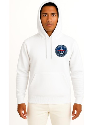 Bahriyeli Collection Kapüşonlu Bahriyeli.jpeg - Biraz Karada, Çokça Denizde Cep Tasarımlı Unisex Sweatshirt