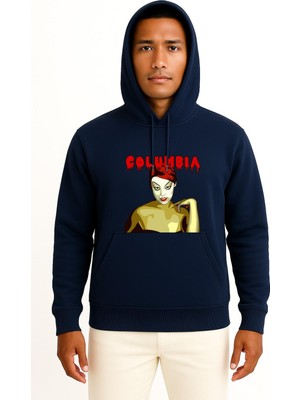 Bahriyeli Collection Kapüşonlu The Rocky Horror Show Janet Weiss Göğüs Tasarımlı Unisex Sweatshirt