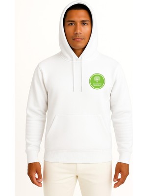 Bahriyeli Collection Kapüşonlu Environmentally Friendly Natural Environment Cep ve Sırt Tasarımlı Unisex Sweatshirt