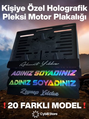 Kişiye Özel Motor Plaka Hologram Yazı Istediğinizi Yazdırın Motosiklet Pleksi Özel Plaka Altı Dayanıklı Sportif Modifiye Plaka Çerçevesi Dayanıklı Şık Cybill Store Beyaz