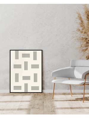 Fuart.Co Çizgi Katmanlar Dijital Baskı Poster (Çerçevesiz) MOFU
