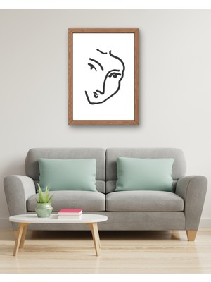 Fuart.Co Kadın Yüzü Dijital Baskı Poster (Çerçevesiz) MOFU