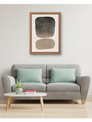 Fuart.Co Iki Taş Dijital Baskı Poster (Çerçevesiz) MOFU