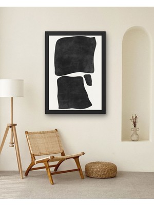 Fuart.Co Black Stone Dijital Baskı Poster (Çerçevesiz) MOFU