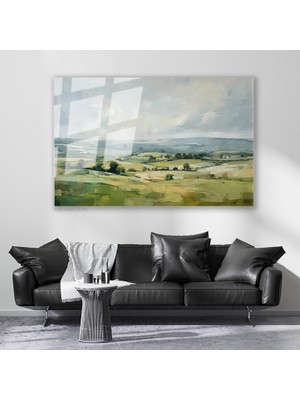 Artarilion Cam Yatay Duvar Tablosu Cam Doga Manzarasi Ev Ofis Salon Modern Duvar Tablosu