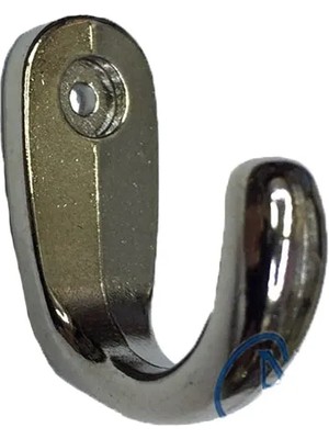 Büyük Tekli Fincan Askı, Dekor Askısı  Nikel, 12X23X30 mm