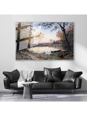 Artarilion Cam Yatay Duvar Tablosu Cam Doga Manzarasi2 Ev Ofis Salon Modern Duvar Tablosu