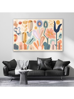 Artarilion Cam Yatay Duvar Tablosu Cam Pastel Renk Sekiller2 Ev Ofis Salon Modern Duvar Tablosu