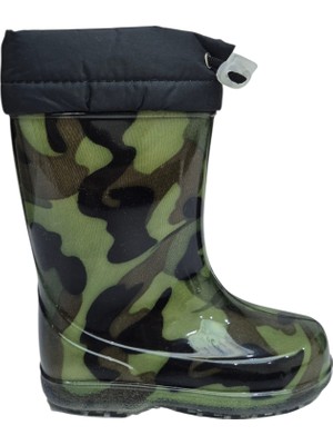 Moda Fiesta Kışlık Kürklü Çocuk Yağmur Çizmesi – Su Geçirmez – Kaydırmaz Taban