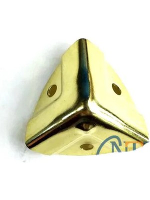 Dekoratif, Kutu, Sandık Köşesi  35X22 Mm, Küçük, Sarı, 1 Adet