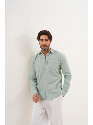 Catto Peak Gömlek %100 Pamuk Yıkamalı Mevsimlik Oversize Erkek Gömlek