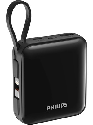 Storemax DLP5713CB/00 10.000 Mah 22, 5W Usb-C ve Lightning Dahili Kablolu Powerbank 1xusb-A, 1xusb-C, Siyah