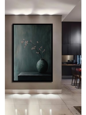 Teona Ahşap Çerçeve Görünümlü Zen Çiçekleri Dekoratif Ahşap Mdf Ev Duvar Tablo Dikdörtgen Ev Duvar Tablo