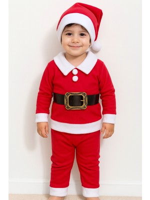 Bilge Trend Erkek Çocuk Yılbaşı Chrıstmas Temalı Polar Noel Baba Kostüm Yılbaşı Hediyelik