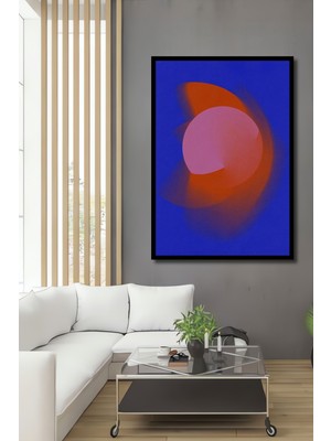 Teona Ahşap Çerçeve Görünümlü Soyut Sanat Gökyüzü Dönüşümü Dekoratif Ahşap Mdf Tablo Dikdörtgen Tablo