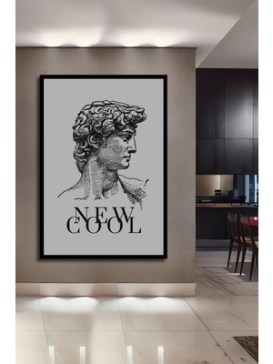 Teona Ahşap Çerçeve Görünümlü Rönesans David Dekoratif Ahşap Mdf Ev Duvar Tablo Dikdörtgen Ev Duvar Tablo