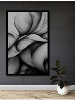 Teona Ahşap Çerçeve Görünümlü Soyut Sanat Dekoratif Ahşap Mdf Ev Duvar Tablo Dikdörtgen Ev Duvar Tablo