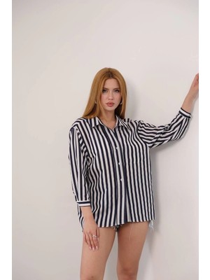 Evyora Çizgili Gömlek
