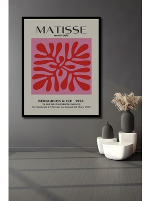 Teona Ahşap Çerçeve Görünümlü Matisse Ahşap Mdf Dekoratif Işyeri Duvar Tablo Dikdörtgen Işyeri Duvar Tablo