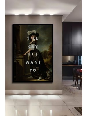 Teona Ahşap Çerçeve Görünümlü Drama Kraliçesi Dekoratif Ahşap Mdf Ev Duvar Tablo Dikdörtgen Ev Duvar Tablo