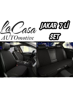 Lacasa Automotive Terletmez,ergonomik,ortopedik,cepli Kaymaz Jakar Oto Kılıf-Minder (7parça Set)