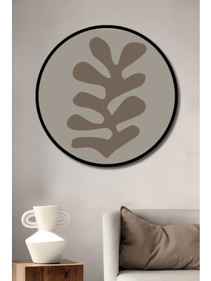 Teona Ahşap Çerçeve Görünümlü Matisse Ahşap Mdf Dekoratif Ev/işyeri Duvar Tablo Yuvarlak Ev/işyeri Duvar Tablo