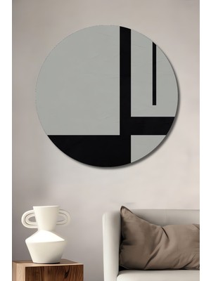 Teona Ahşap Modern Soyut Sanat Dekoratif Ahşap Mdf Ev/işyeri Duvar Tablo Yuvarlak Ev/işyeri Duvar Tablo