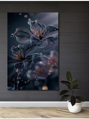 Teona Ahşap Büyülü Çiçekler Dekoratif Ahşap Mdf Ev/işyeri Duvar Tablo Dikdörtgen Ev/işyeri Duvar Tablo