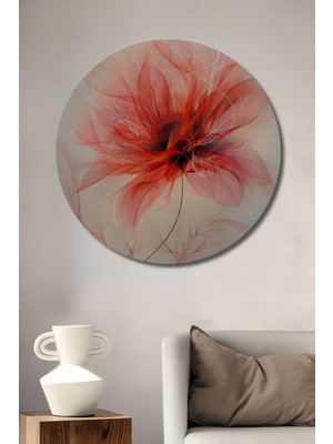Teona Ahşap Çiçek Rüyası Dekoratif Ahşap Mdf Ev/işyeri Duvar Tablo Yuvarlak Ev/işyeri Duvar Tablo