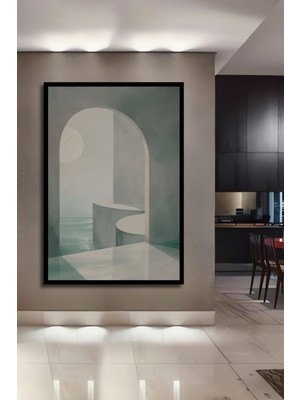 Teona Ahşap Çerçeve Görünümlü Sonsuzluk Kapısı Dekoratif Ahşap Mdf Ev Duvar Tablo Dikdörtgen Ev Duvar Tablo