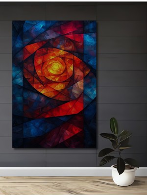 Teona Ahşap Spiral Renklerin Dansı Dekoratif Ahşap Mdf Ev/işyeri Duvar Tablo Dikdörtgen Ev/işyeri Duvar Tablo