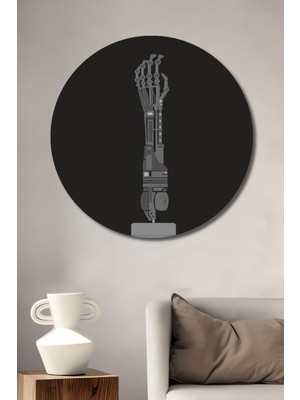 Teona Ahşap Terminatör Ahşap Mdf Dekoratif Ev/işyeri Duvar Tablo Yuvarlak Ev/işyeri Duvar Tablo