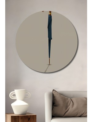 Teona Ahşap Kingsman Dekoratif Ahşap Mdf Ev/işyeri Duvar Tablo Yuvarlak Ev/işyeri Duvar Tablo