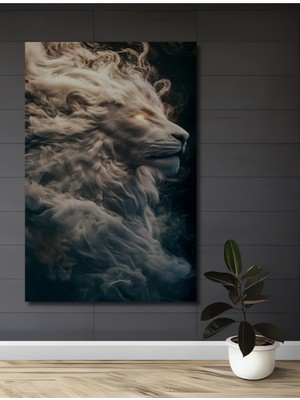 Teona Ahşap Efsanevi Aslan Dekoratif Ahşap Mdf Ev/işyeri Duvar Tablo Dikdörtgen Ev/işyeri Duvar Tablo