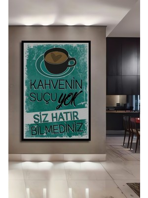 Teona Ahşap Çerçeve Görünümlü Kahve Temalı Dekoratif Ahşap Mdf Ev Duvar Tablo Dikdörtgen Ev Duvar Tablo