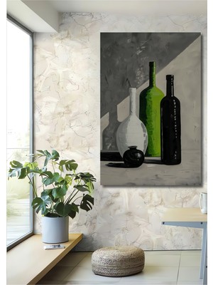 Teona Ahşap Şişelerle Dinginlik Dekoratif Ahşap Mdf Ev/işyeri Duvar Tablo Dikdörtgen Ev/işyeri Duvar Tablo