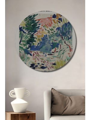 Teona Ahşap Matisse Bohem Dekoratif Ahşap Mdf Ev/işyeri Duvar Tablo Yuvarlak Ev/işyeri Duvar Tablo