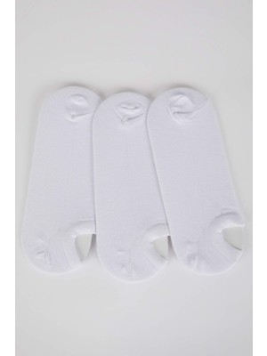 DeFacto Erkek Pamuklu 3'lü Sneaker Çorabı K4595AZNS