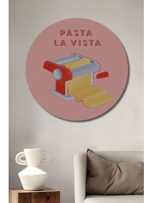 Teona Ahşap Pasta La Vista Dekoratif Ahşap Mdf Ev/işyeri Duvar Tablo Yuvarlak Ev/işyeri Duvar Tablo