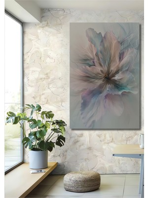 Teona Ahşap Pastel Çiçekli Dekoratif Ahşap Mdf Ev/işyeri Duvar Tablo Dikdörtgen Ev/işyeri Duvar Tablo