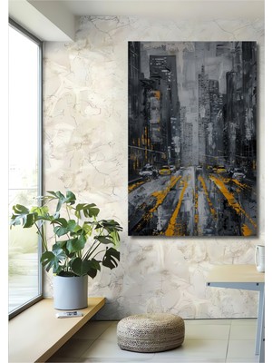 Teona Ahşap New York Sokakları Ahşap Mdf Dekoratif Ev/işyeri Duvar Tablo Dikdörtgen Ev/işyeri Duvar Tablo
